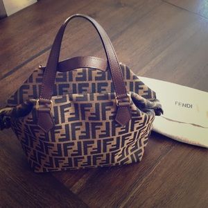 Authentic canvas Fendi bag